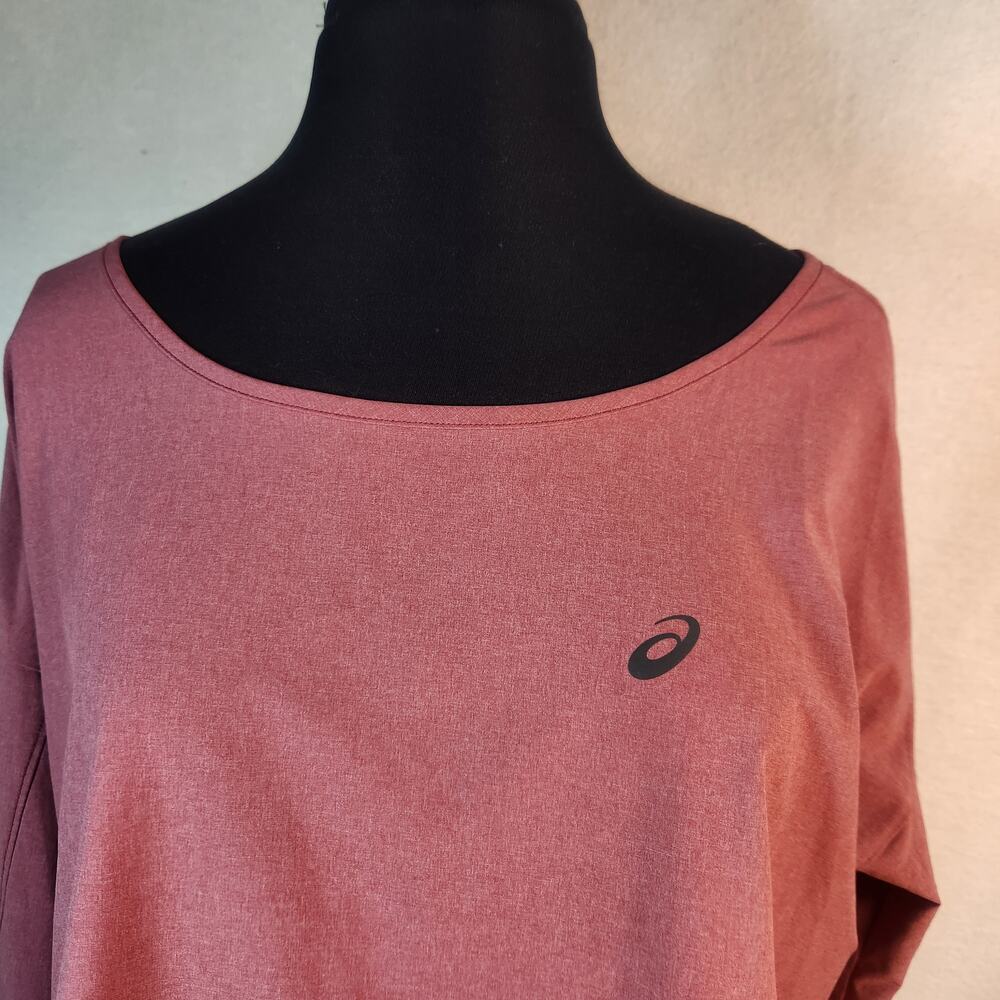 Asics D1 L Long Sleeve Rose Polyester/Spandex Women Running‎ Active Athletic Top - Picture 7 of 10